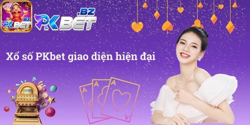 Xổ số PKbet giao diện hiện đại